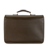 Briefcase, &pound;395, Handbags, Brown, Leather, Back view